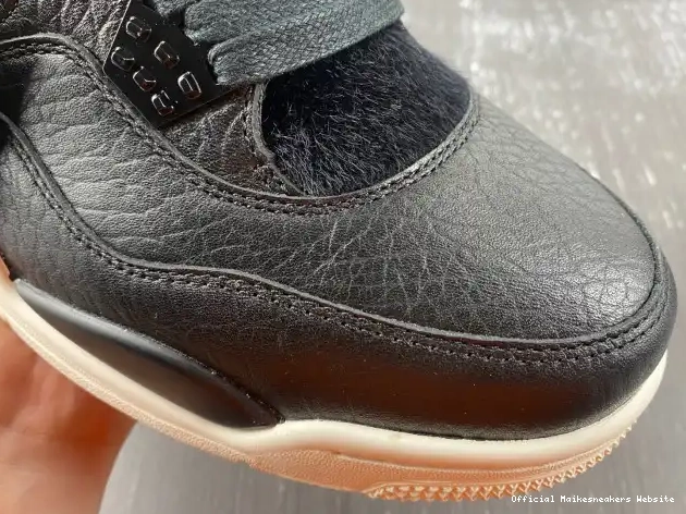 Official Maikesneakers Retro Jordan Pony Black 4 Hair 819139-010 0423